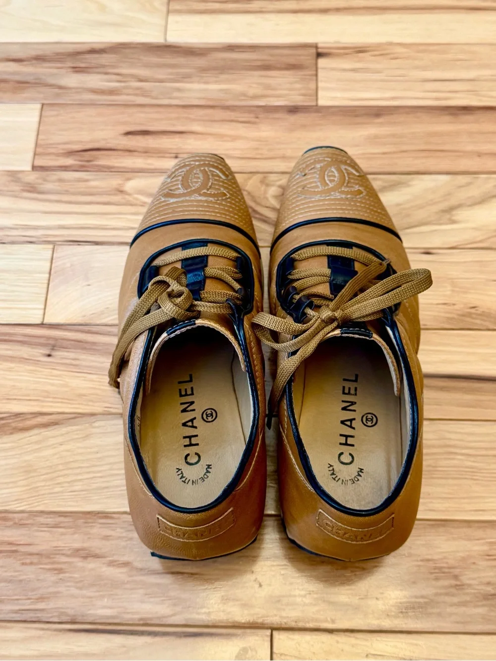 CHANEL authentic leather